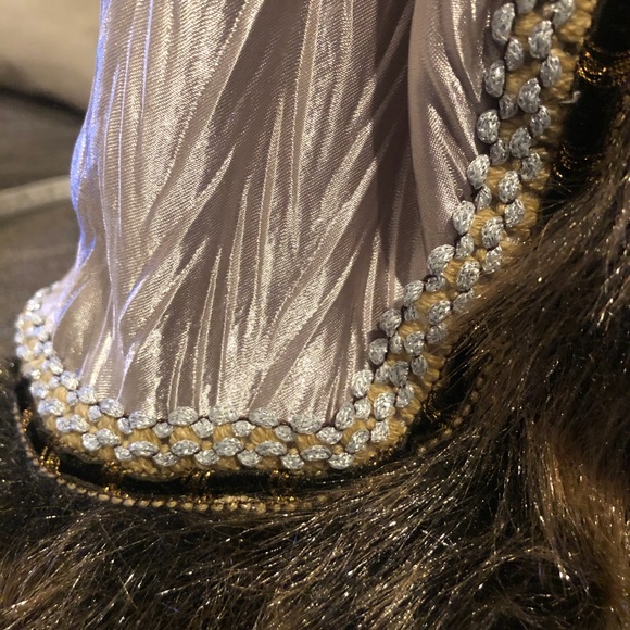 SANTA CLAUS HOLDING A JEWELED STAFF AND WREATH - Picture 12 of 15